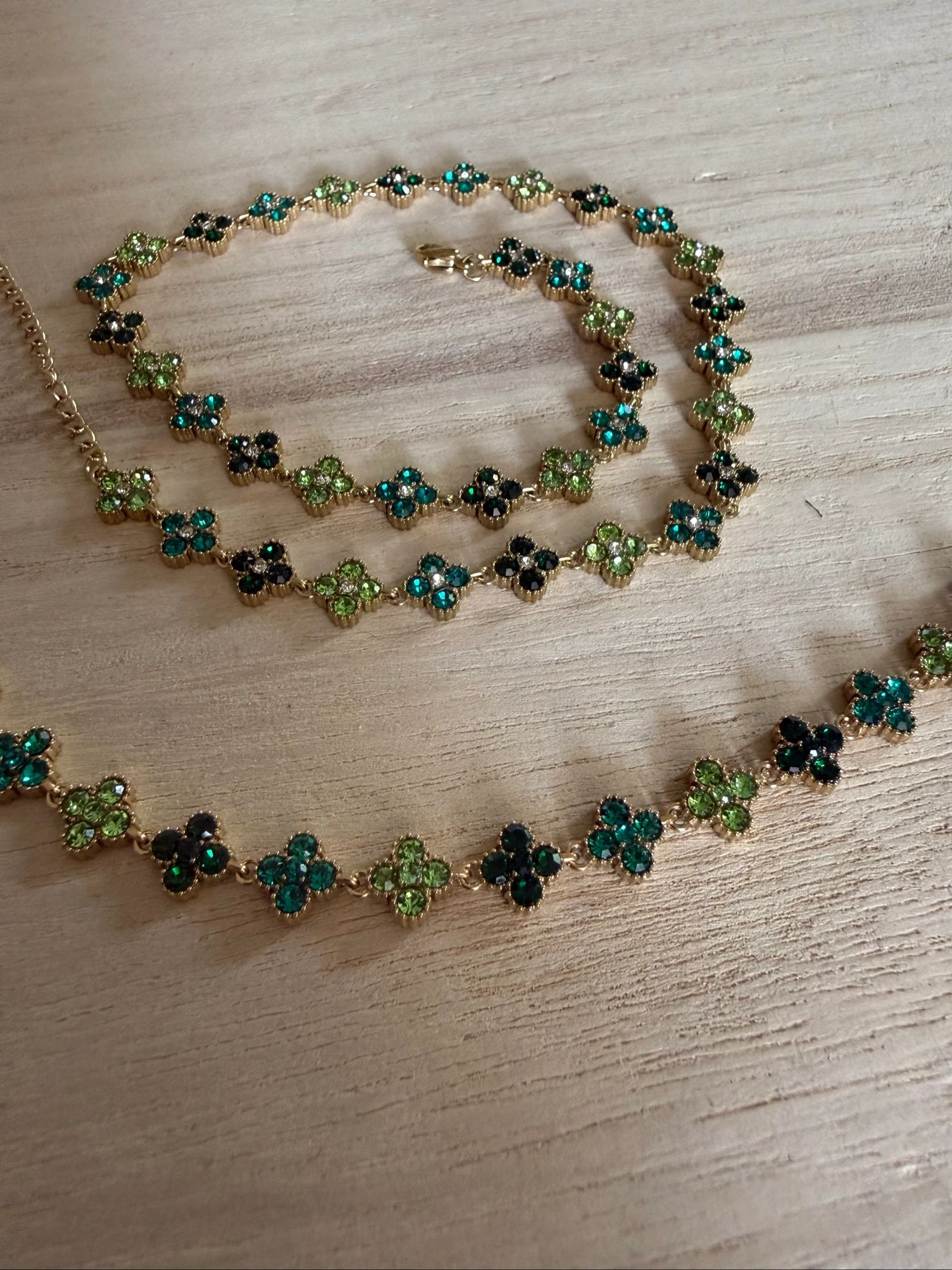  collier et bracelet trèfle  – photo 2